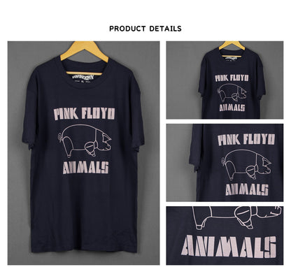 Vintage Pink Fl0yd Animals T-Shirt