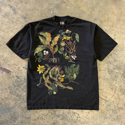 Vintage Floral Graphic T-Shirt