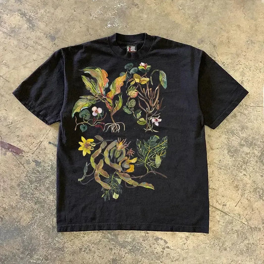 Vintage Floral Graphic T-Shirt