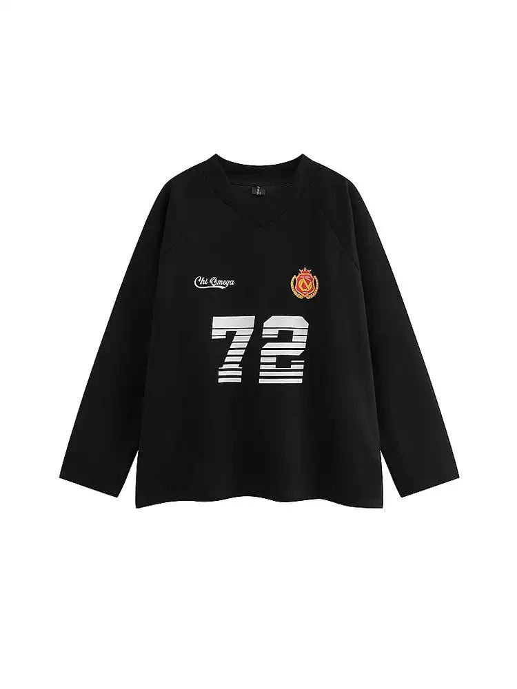 Jersey Loose Fit Long Sleeve T-Shirt