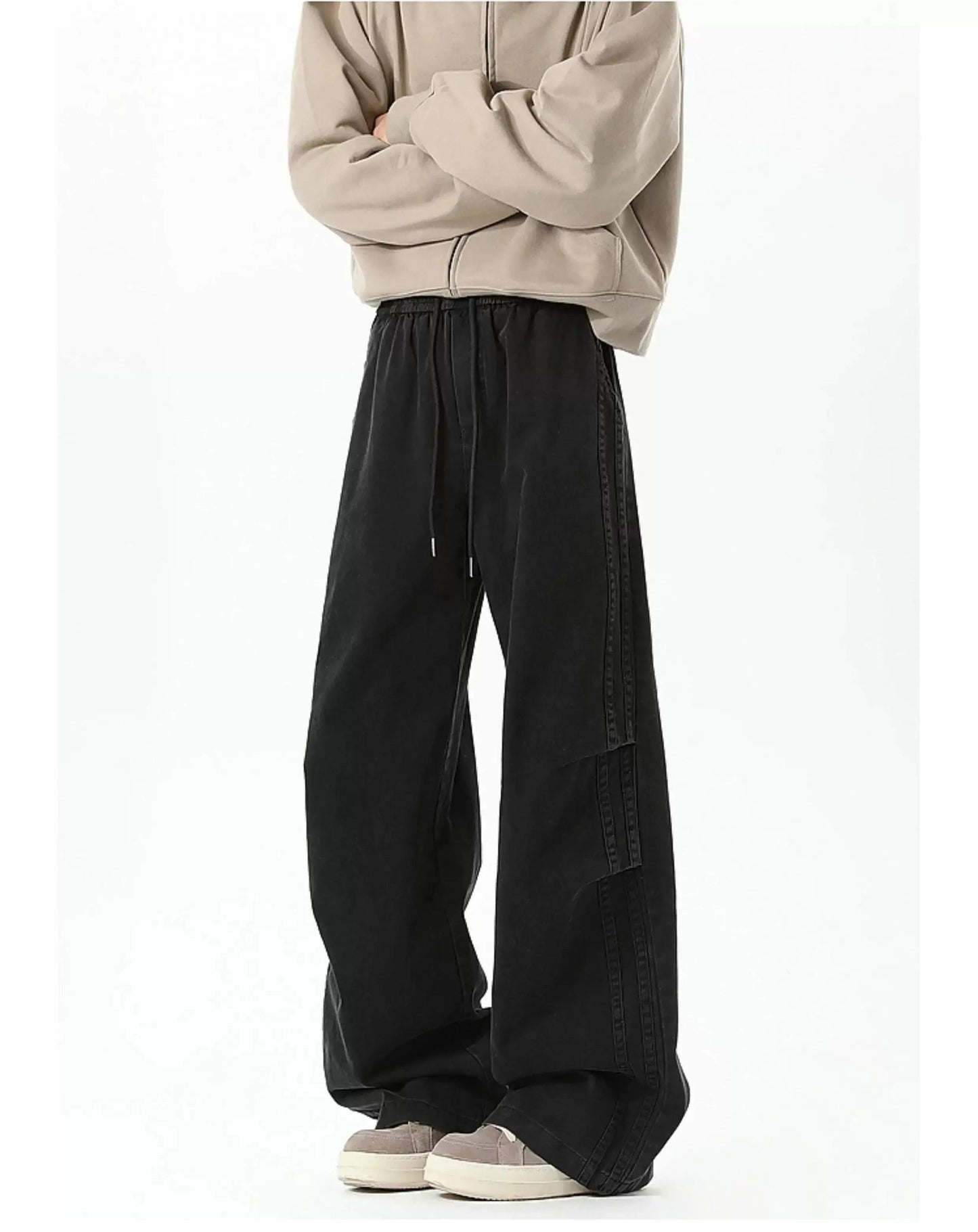 Washed Drawstring Pants