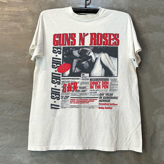 Vintage Gun$ N' R0ses Newspaper T-Shirt