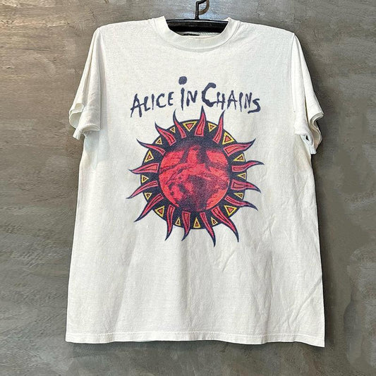 Vintage Al!ce in Cha!ns Sun Logo T-Shirt