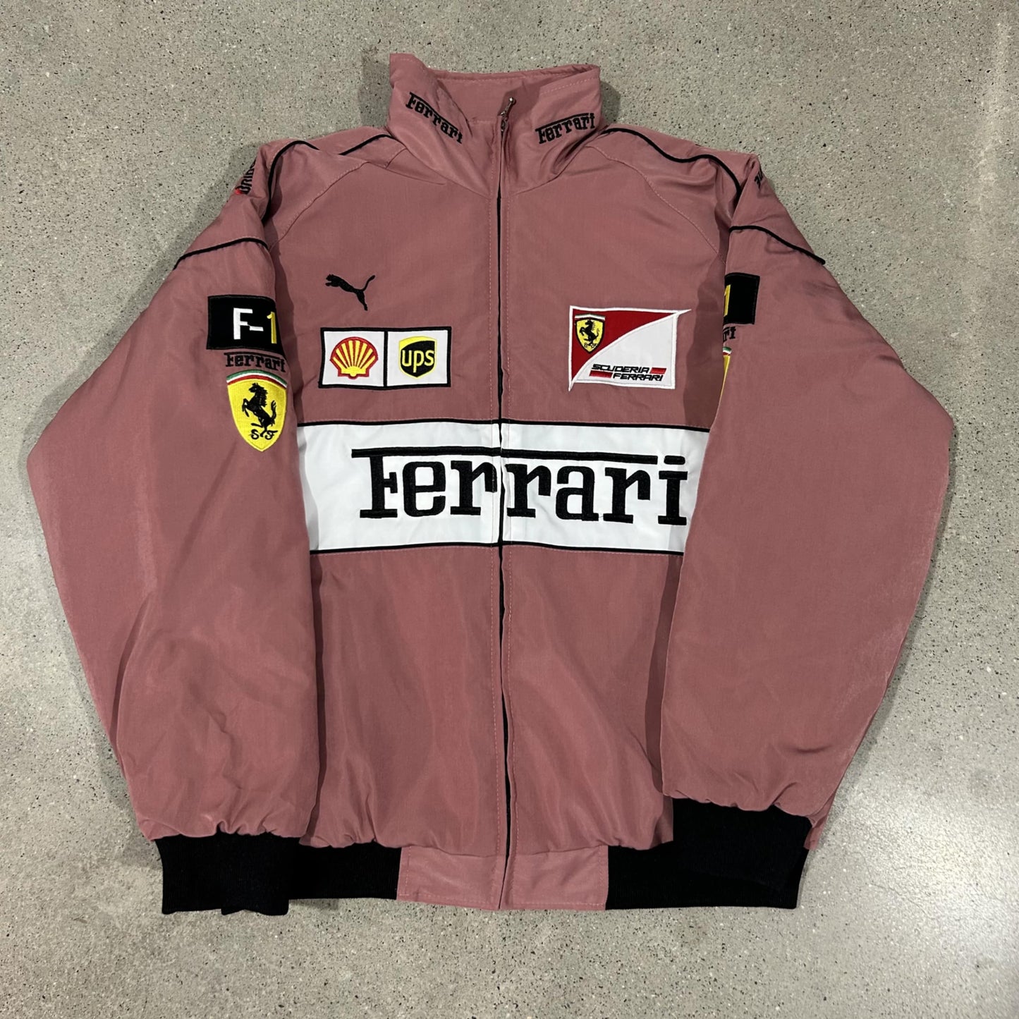 Vintage Racing Rust Pink Rari Jacket