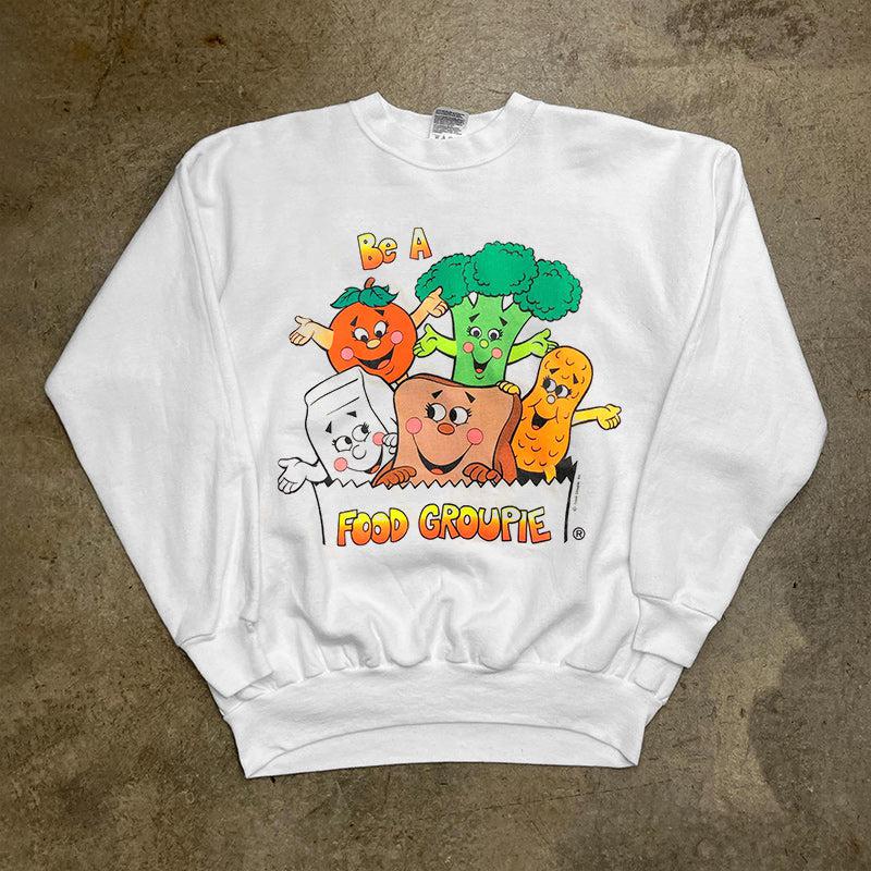 Vintage Food Groupie Longsleeve T-Shirt-korean-fashion-SC: MODERN-OH Garments