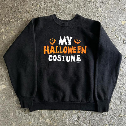 Vintage My Halloween Custume Longsleeve T-Shirt-korean-fashion-SC: MODERN-OH Garments