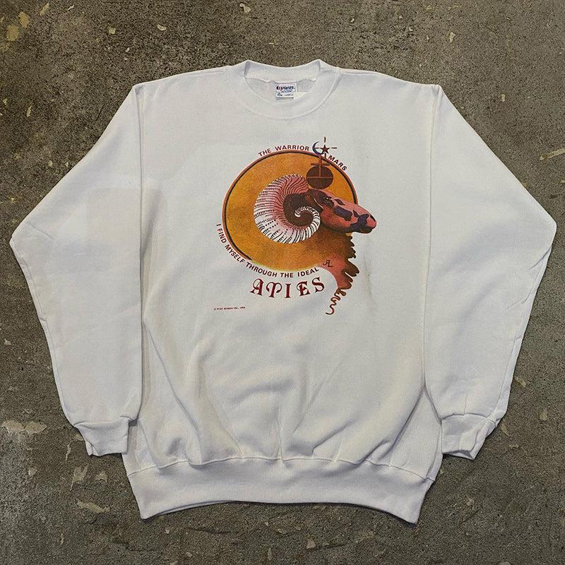 Vintage The Warri0r Longsleeve T-Shirt-korean-fashion-SC: MODERN-OH Garments