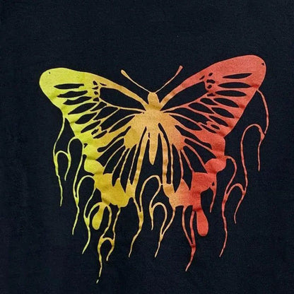 Vintage Butterfly Long Sleeve T-Shirt