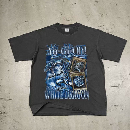 Vintage Yu G! 0h White Dragon T-Shirt