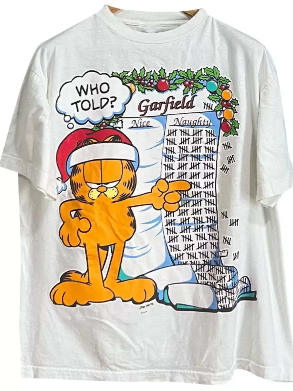 Vintage Christmas Garf!eld T-Shirt