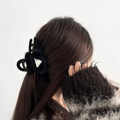 Black Silk Flock Hair Accessory