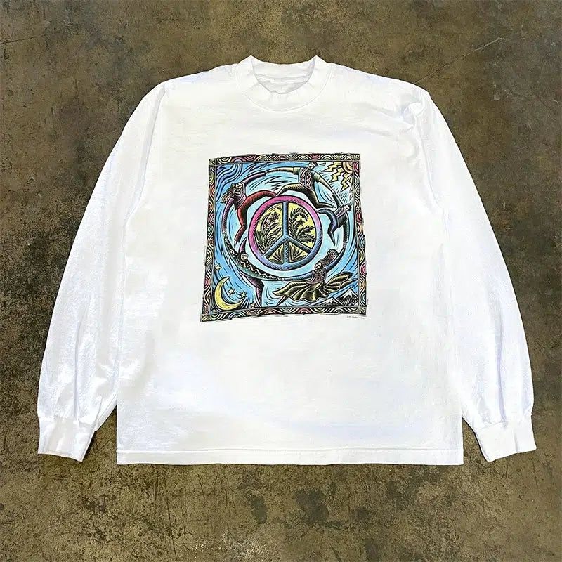 Vintage Peace Long Sleeve T-Shirt