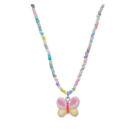 Candy-Colored Butterfly Necklace