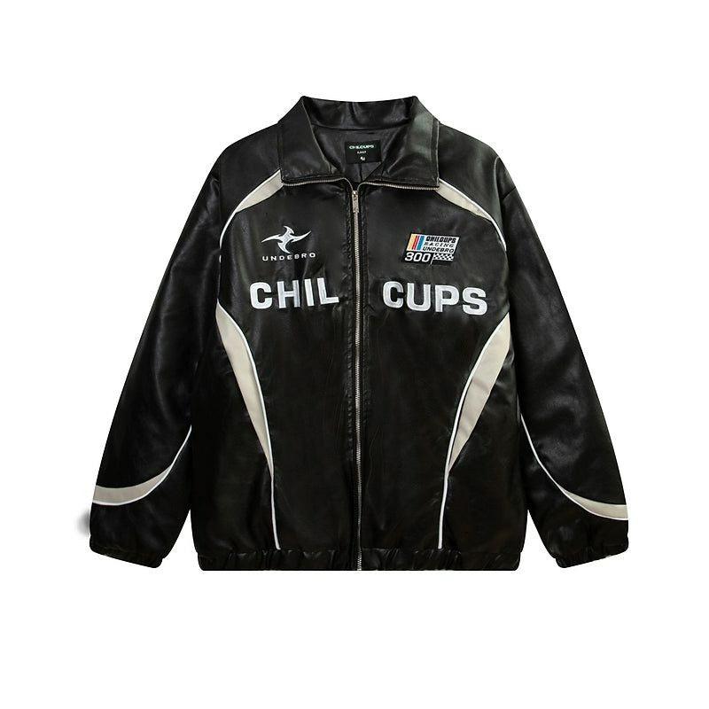 ChilCups Racing PU Leather Jacket