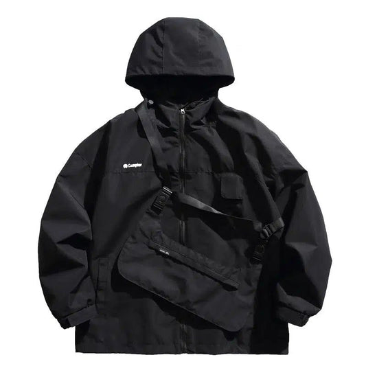 Strap Pocket Hooded Mountaineering Jacket