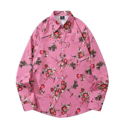 Blossom Pattern Long Sleeve Shirt