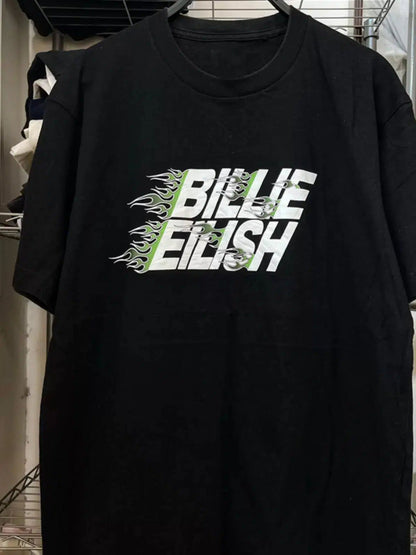 Vintage B!llie Eilish Flames T-Shirt