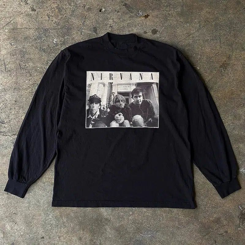 Vintage Nirv@na Long Sleeve T-Shirt