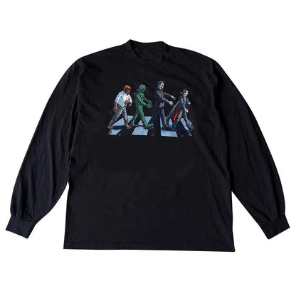 Vintage Zombies B3atles Long Sleeve T-Shirt