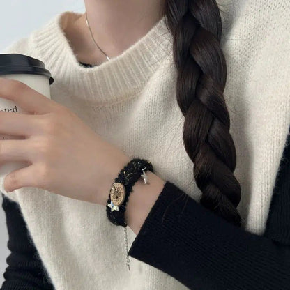 Black Plush Bracelet