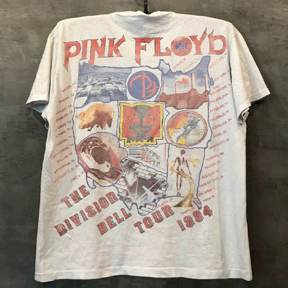 Vintage Pink Fl0yd White Ghost Tee