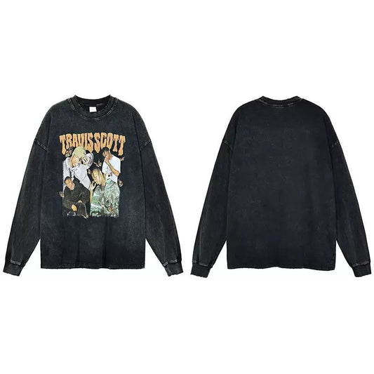 Vintage Tr@vis Scott Long Sleeve T-Shirt