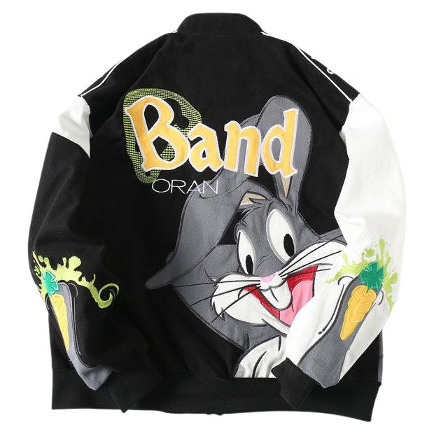 Vintage Bunny Band Racing Jacket Shop Streetwear Fashion Jacket Streetwear Kitchen