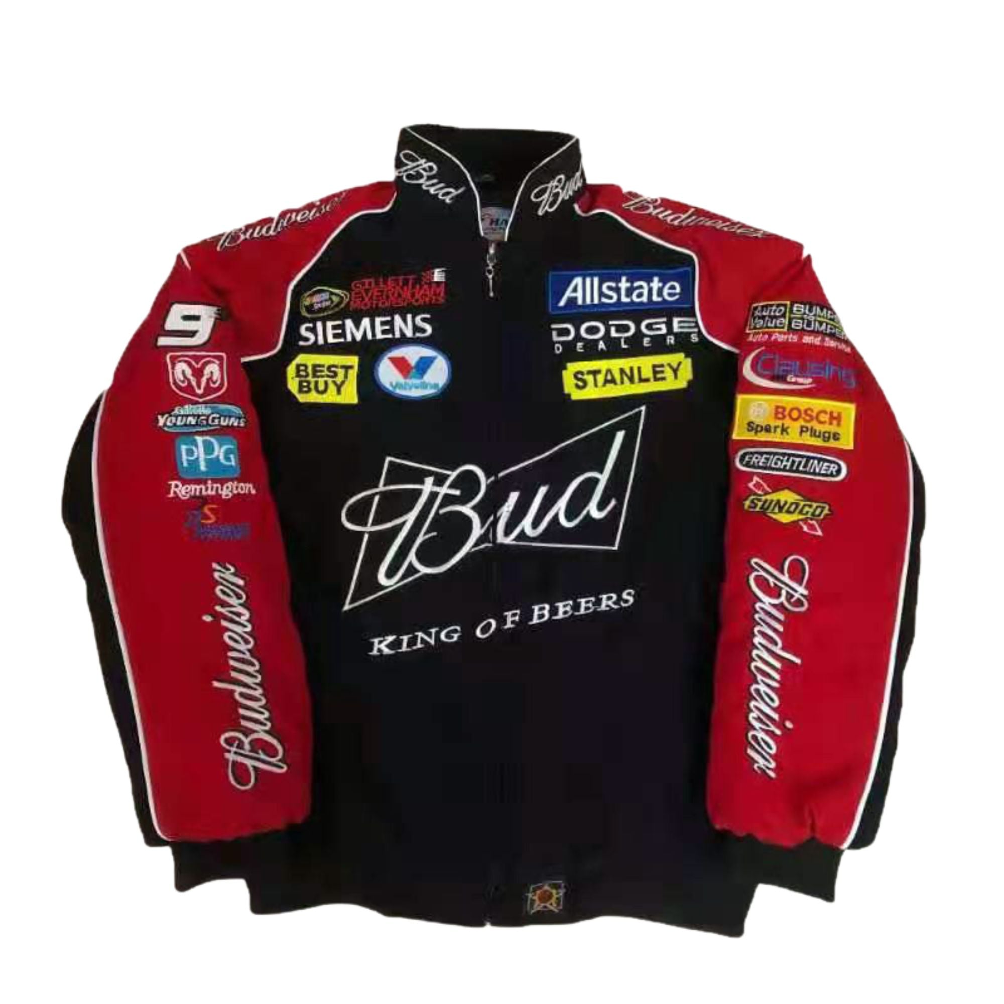 Vintage budweiser 2025 racing jacket